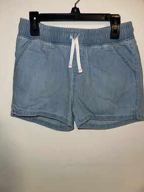 Cat & Jack Light Blue Drawstring Denim-Style Shorts